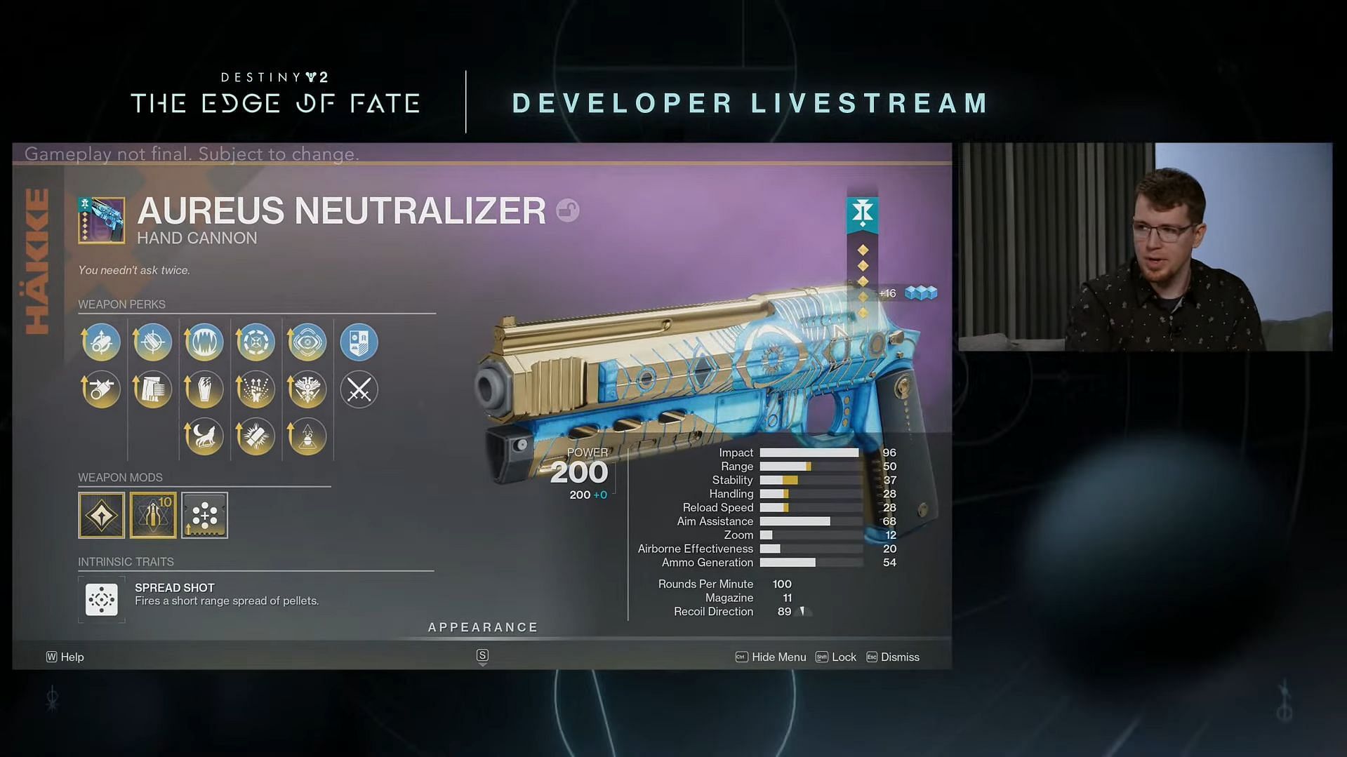 Spread Shot Framed Hand Cannon (Image via Bungie)